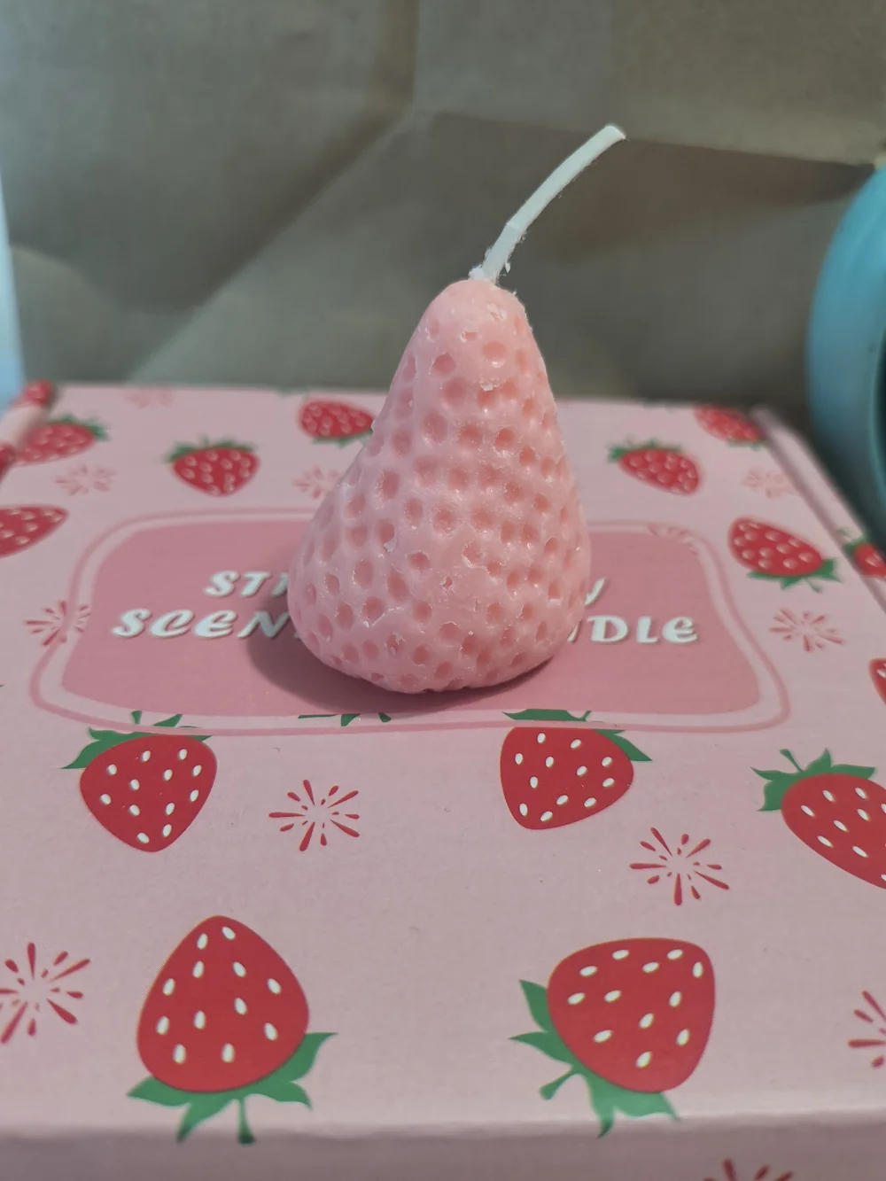 9 Pack Pink Strawberry Scented Candle